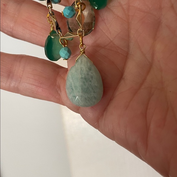 NWOT Precious Stone.Necklace. Blues - Picture 5 of 12